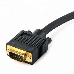 <strong>VGA</strong> Y <strong>Splitter</strong> Cable SVGA Male to Two Female Adapter Support 1080P Full HD for PC, Monitor, Projector, HDTV Screen Duplication