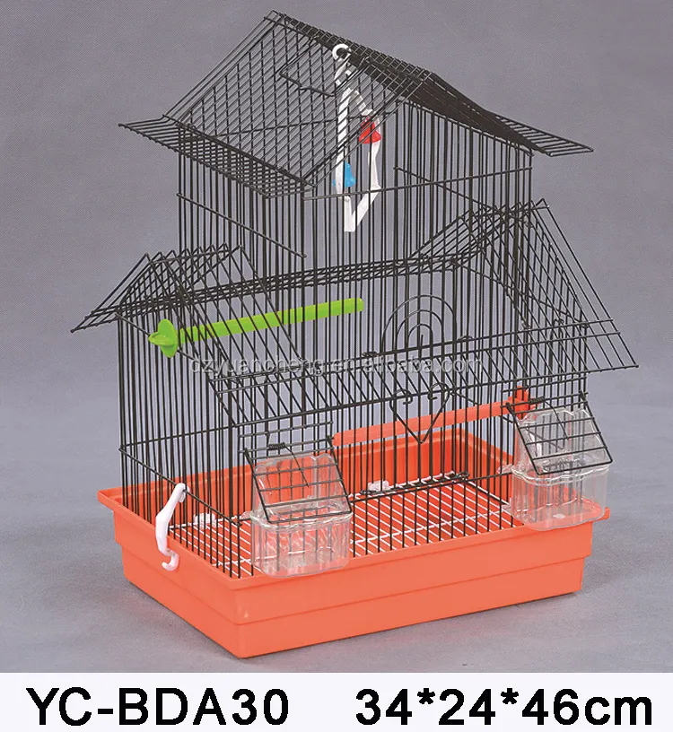 Reproductora pequeña jaula de pájaro de las jaulas de pájaro plegable casa tipo jaula de loro para la venta