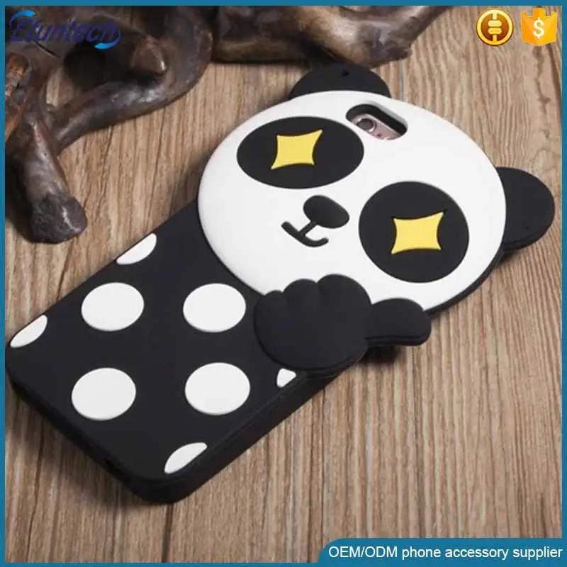 Uslion — coque de téléphone portable, étui en silicone, design de panda, pour iphone 6s plus, nouvelle collection 2016