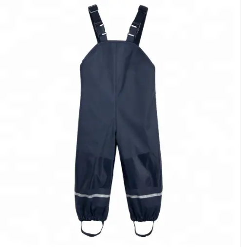 Ensemble pantalon à bretelles pour enfants, imperméable, veste et pantalon de pluie