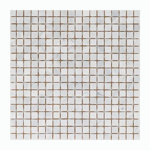 2019 belle tessere di mosaico Super sottili in marmo quadrato bianco Volakas