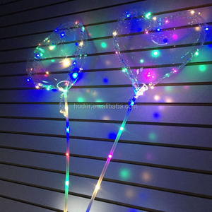 Çin led ampul kalp balon dış yanıp sönen led şeffaf kalp bobo balonlar led gece lambası balonlar anahtarları
