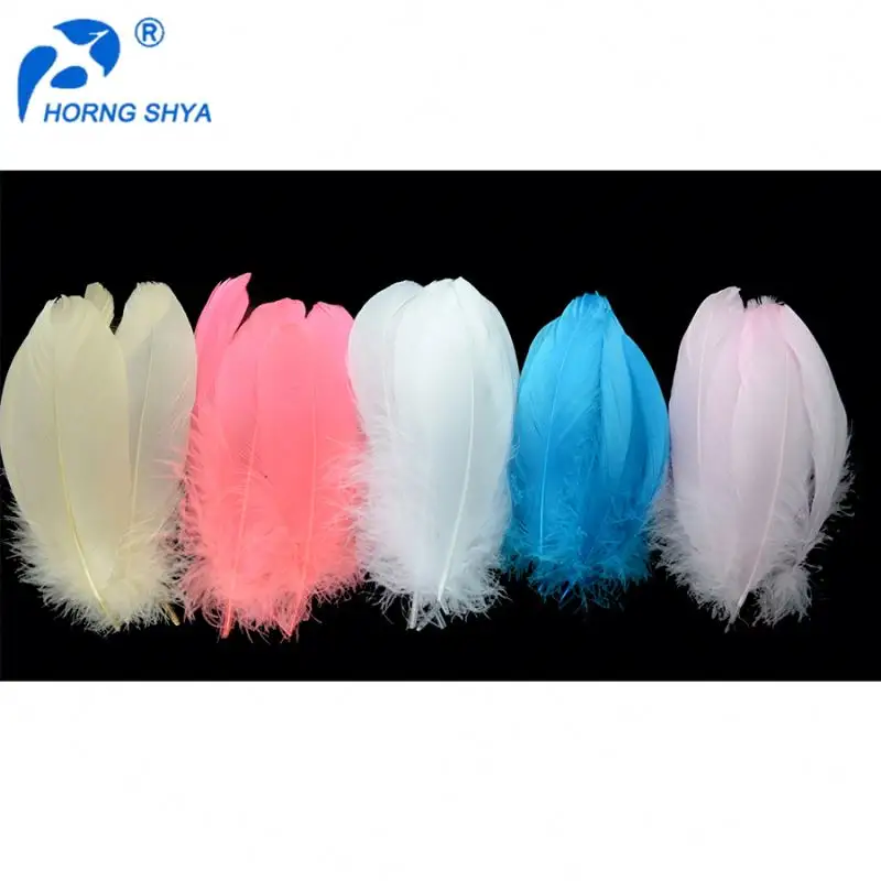Wholesale Hot Sales Decorative Dyed bulk goose feathers White Goose Coquille Down Feathers Price goose feathers for sale