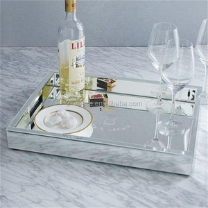 定制全印刷有机玻璃托盘宏伟的有机玻璃托盘 Lucite chalalah 板与金属手柄 - Product Image 2
