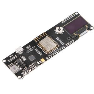 Nodemcu ESP8266 Geliştirme Kurulu WiFi Kiti ile 0.96 inç OLED Ekran Aduino18650 5-12 V 500mA Arduino için ESP8266 nodeMCU