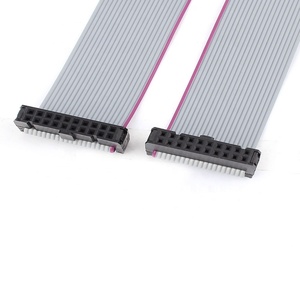 AWM 2651 <strong>Wire</strong> 2.54mm Pitch 20 Pin 20 <strong>Wire</strong> F/F IDC Connector Flat Ribbon Cable - Product Image 2