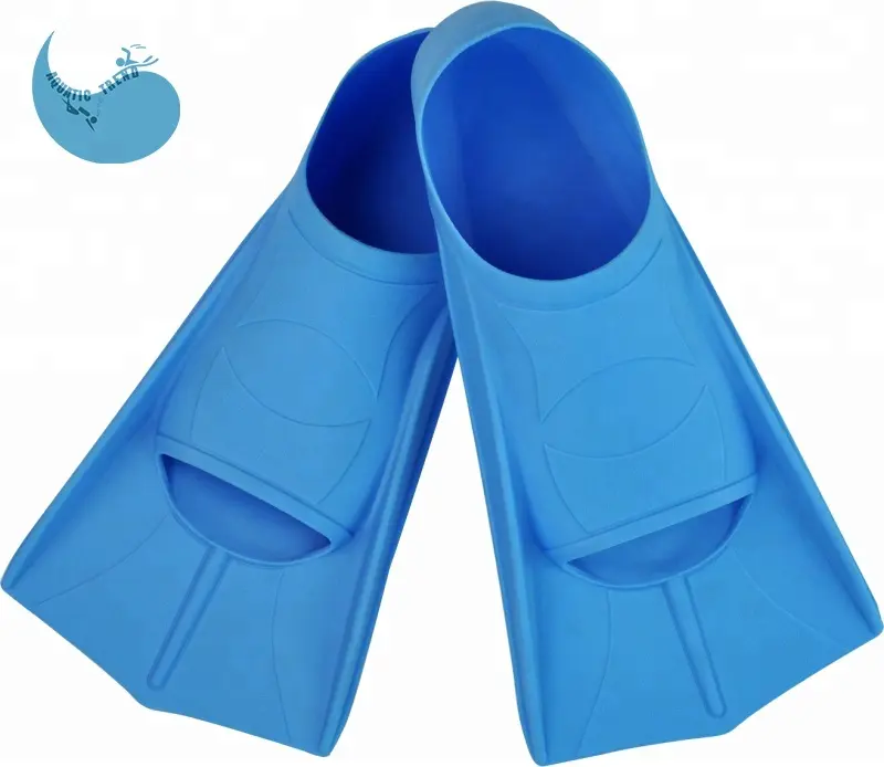 Watersports short blade TPR rubber training swimming fins