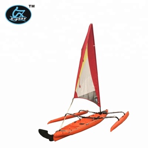 18ft חדש-חיצוני נועד כפול מושב קטן שיט סירת & קאנו & קיאק להניע רגל דוושת כונן דיג מערכת עם תורן