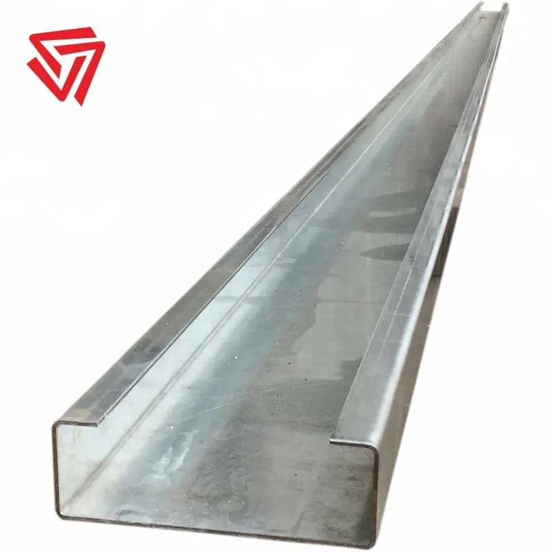 Luz Canal peso de acero galvanizado C correa/galvanizado canal C perfiles de acero precios de JIS desbobinado de corte de perforación