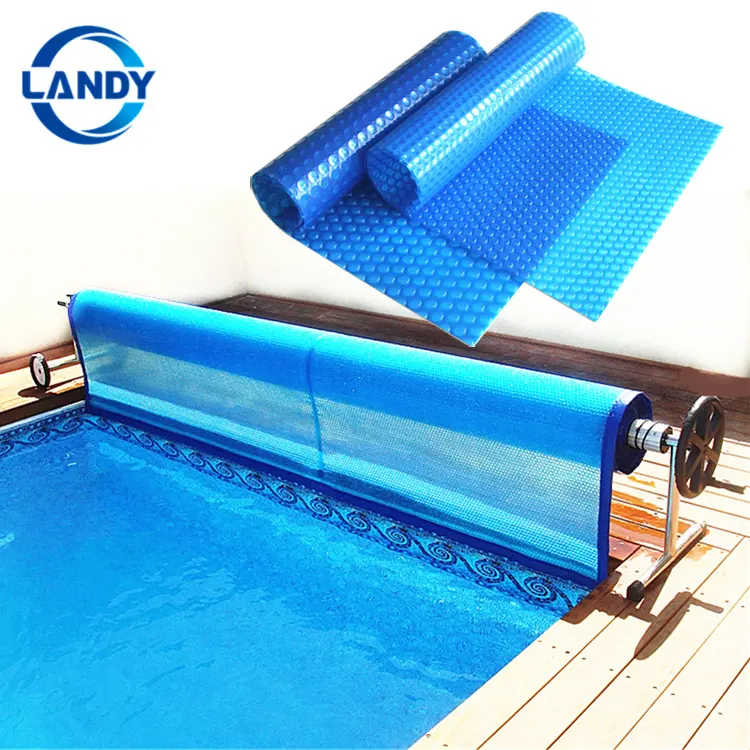 500 m / 400 micras cubierta solar de la piscina al aire libre del papel de burbuja, cubierta solar de la piscina 500 micras cubiertas de la piscina al aire libre