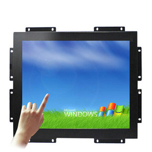 Monitor de marco abierto de 15 pulgadas personalizado, carcasa de Metal, VGA, DVI, AV, BNC, entrada USB, HDM, Monitor integrado, pantalla LCD Industrial