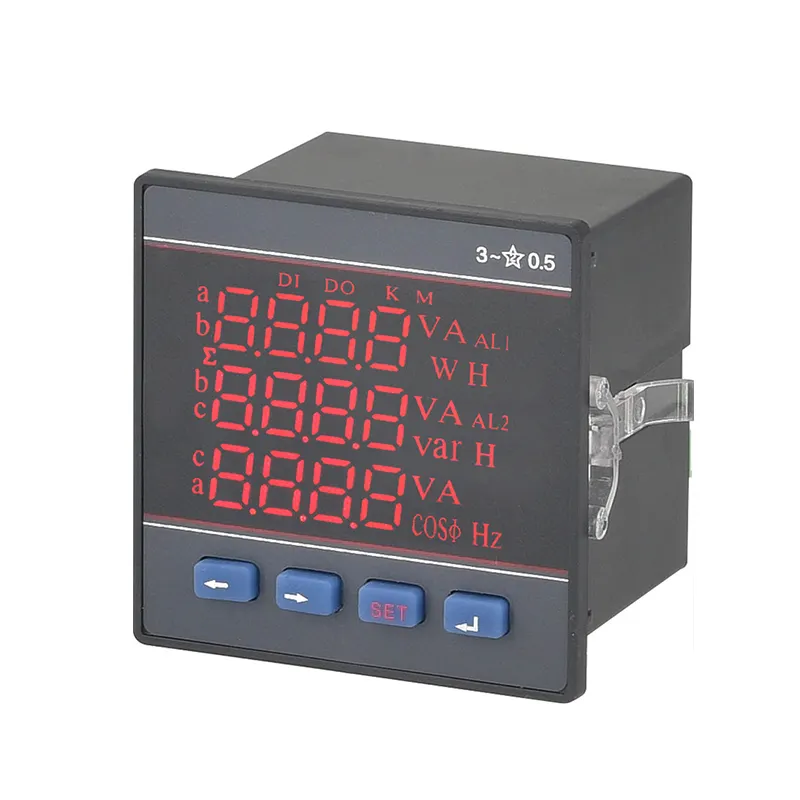 Porta RS 485 smart 3 fase 3 fili elettrico multifunzione misuratore di corrente tester di tensione