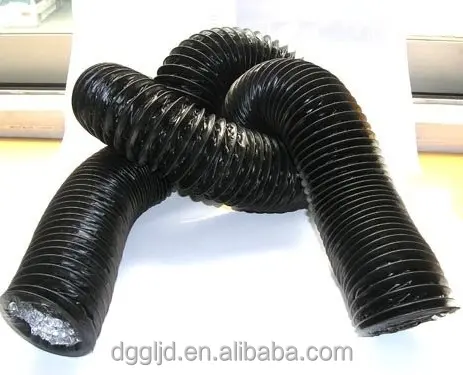 Tubo flexible de pvc compuesto, tubo de escape dongguan, tubo de manguera de ventilador de ventilación industrial