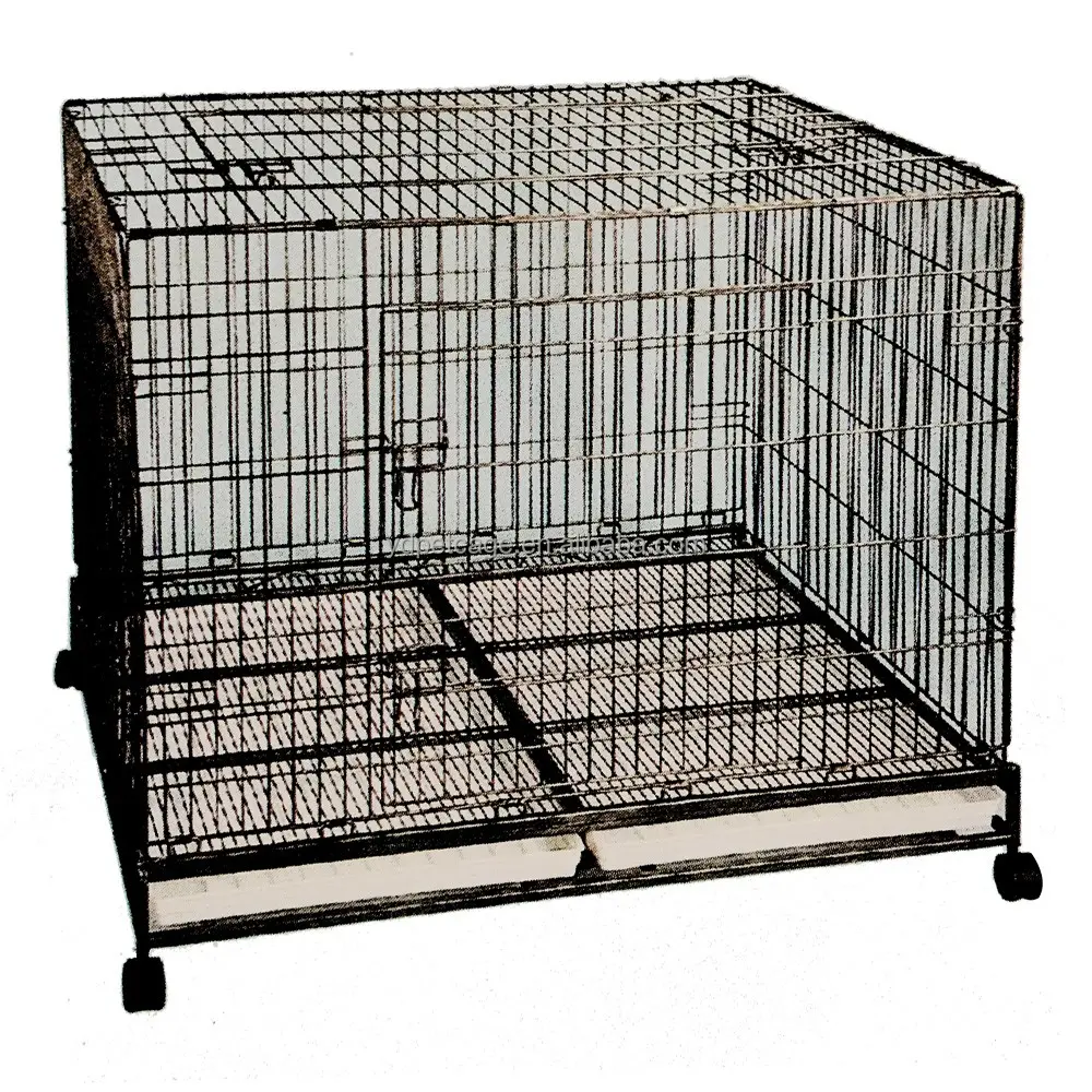6003YUEDI 24''36" china black finishwholesale wheels dog cages with many sizes