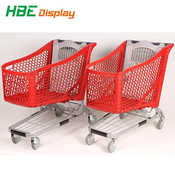 Plastica carrello del supermercato spesa, shopping trolley a mano dimensione, centro commerciale carrello della spesa pp