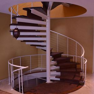 Yuvarlak merdiven kullanılan ray çelik hurda fiyatı s şekil ahşap spiral merdiven - Product Image 3