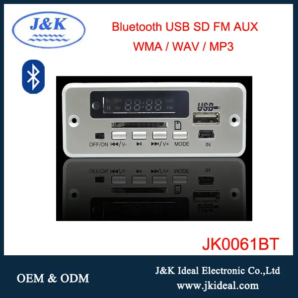 JK0061BT 12v circuito amplificador de áudio Digital mp3 usb leitor de música