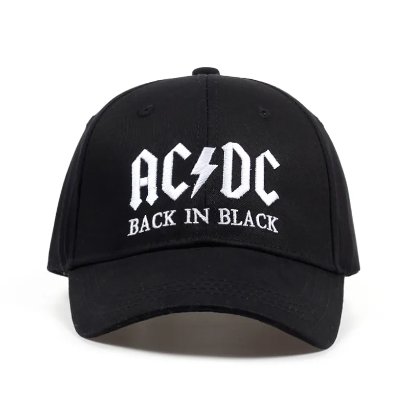 2018 yeni AC/DC bandı beyzbol şapkası kaya hip hop şapka erkek acdc snapback şapka nakış mektup rahat DJ rock baba şapka