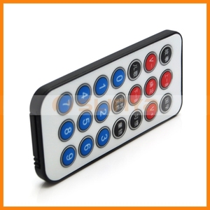 Telecomando MP3 portatile ultrasottile a 21 tasti per ventola/audio per auto/lettore musicale DVD/Home theater