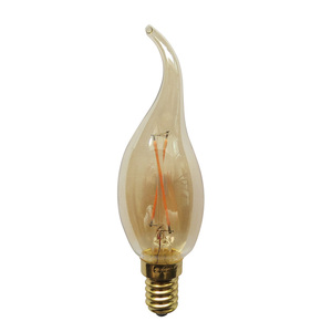 איכות לבן חם <span class=keywords><strong>led</strong></span> חוטים זכוכית חלבי גוף זכוכית חלבי פנימי מחליק נר e27 e14 הבציר הוביל נורה