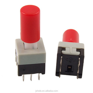 Panel <strong>PCB</strong> Self Lock Tactile <strong>Push</strong> <strong>Button</strong> <strong>Switch</strong> 8.5 X 8.5mm 6 Pin DIP w Cap - Product Image 4