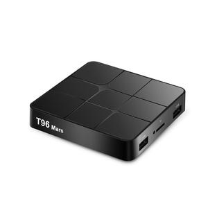 Fabrika T96 <span class=keywords><strong>Mars</strong></span> Amlogic S905W Akıllı Android 7.0 TV KUTUSU 2.4 GHz WiFi 4 K H.265 Android TV kutusu ile BT