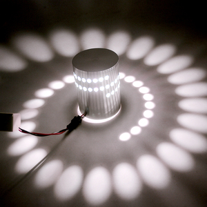 3W RGB foro a spirale lampada da parete a LED a parete lampada da parete a LED per interni colorata decorazione semplice e creativa illuminazione per soggiorno