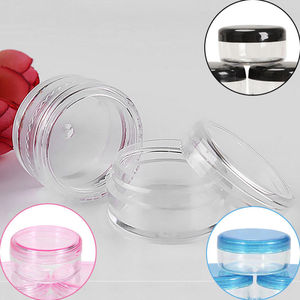 Küçük şeffaf plastik örnek konteyner Mini şişe kozmetik kavanoz - Product Image 2
