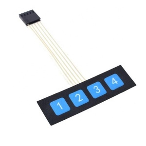 מכירה לוהטת 1x4 4 מפתח מטריקס ממברנה Switch מקלדת מקשי לוח בקרת <span class=keywords><strong>SCM</strong></span> מורחב