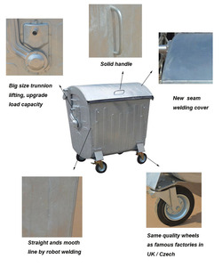 Contenedor de basura de metal 1100lt - Product Image 3