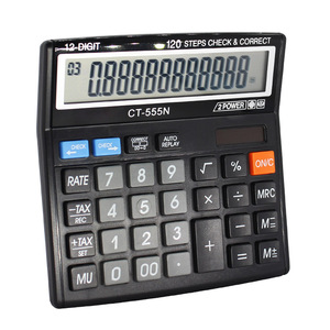 12-stelliger elektronischer Desktop-Rechner mit doppelter Leistung Multifunktions-Kunststoff prüfung Korrekter Steuersatz - Product Image 4