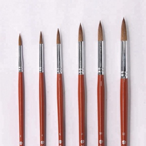 Kırmızı kolu noktası kafa çakal saç ressam fırça seti, Transon TR168 toptan boya fırçaları. - Product Image 2