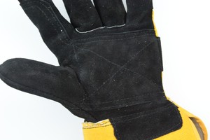 PRISAFETY Split Leather Design Heavy Duty Industrial Safety <strong>Gloves</strong> <strong>All</strong> Season Leather Work <strong>Gloves</strong> - Product Image 3