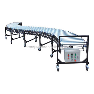 Telescopic Powered Roller Conveyor <strong>Container</strong> <strong>Unloading</strong> Equipment for Factories - Product Image 2