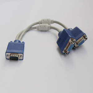 Professionale cavo adattatore VGA 1 maschio di ingresso a 2 uscita femmina VGA cavo dell'interruttore - Product Image 1