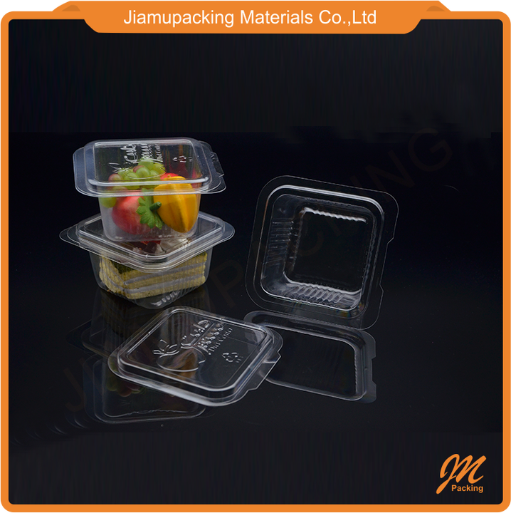 Food Grade Plastic Clamshell Fruit Packaging Box, Portable Fruit Salad Container Box