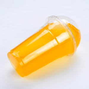 16オンス500mlPET使い捨てプラスチックバブルミルクティージュースカップ、ドームカバー蓋付き - Product Image 5