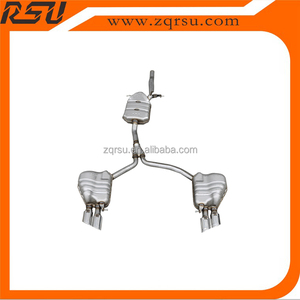 עבור אאודי S4 <span class=keywords><strong>A4B8</strong></span> <span class=keywords><strong>A4B8</strong></span>.5 אחורי מפזר בהיר רצועת עיצוב עם צעיף & פליטה PP & נירוסטה 2013-2015
