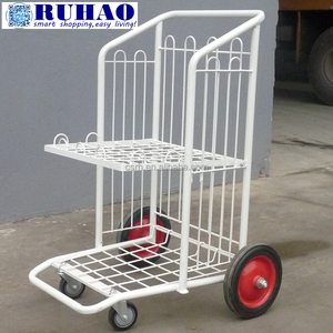 RH-WT13 500*560*1040mm Luggage <strong>Trolley</strong> Cart Foldable Double Layers Luggage <strong>Trolley</strong> Cart - Product Image 2