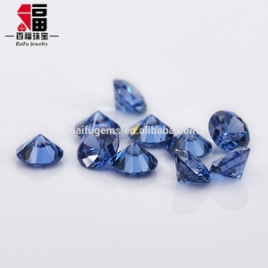 H & A kesme sahte elmas ışık safir mavi taş yüzük - Product Image 1