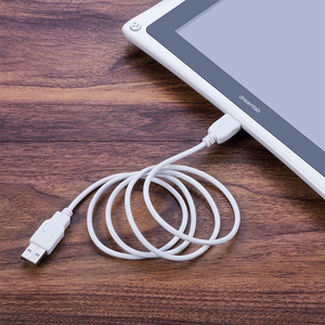 2M PVC <span class=keywords><strong>USB</strong></span> 数据和充电电缆电缆用于 Nab Jr XD DreamTab 儿童平板电脑