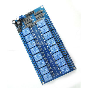 12V 16 Channel <strong>Relay</strong> Module Interface Board For <strong>Arduino</strong> PIC ARM DSP PLC <strong>With</strong> Optocoupler LM2576 Power