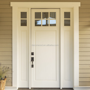 High Quality Solid Wooden 2 Panels <strong>Wood</strong> <strong>Door</strong> Design Guangzhou - Product Image 4