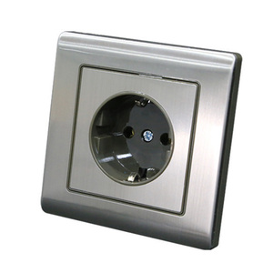 電気壁ソケット地球プラグソケット付き中国工場供給SchukoソケットEUアウトレット - Product Image 1
