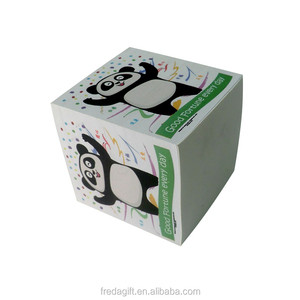 生态友好的纸张备忘录立方体定制与木托盘 - Product Image 2