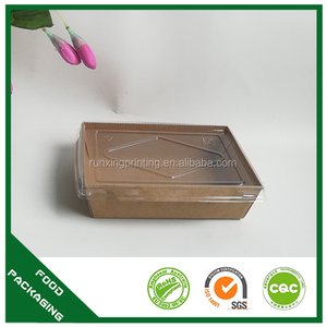 Fiambrera desechable para restaurante, paquete de papel reciclable para llevar comida