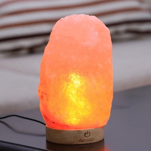 家居光装饰木 led 基地喜马拉雅粉红色盐霓虹灯夜间表工业灯