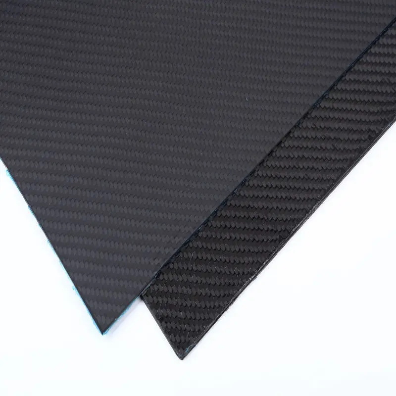 Panneau stratifié en fibre de carbone véritable, épaisseur de 1mm, 2mm, 3mm, livraison gratuite