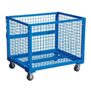 Jaula de malla de alambre apilable de Metal, caja de malla de acero plegable - Product Image 1