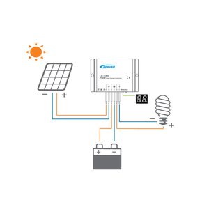 Epaver LS1012EPD 10A 12V manuale PWM regolatore di carica solare impermeabile IP67 Controller di illuminazione - Product Image 2